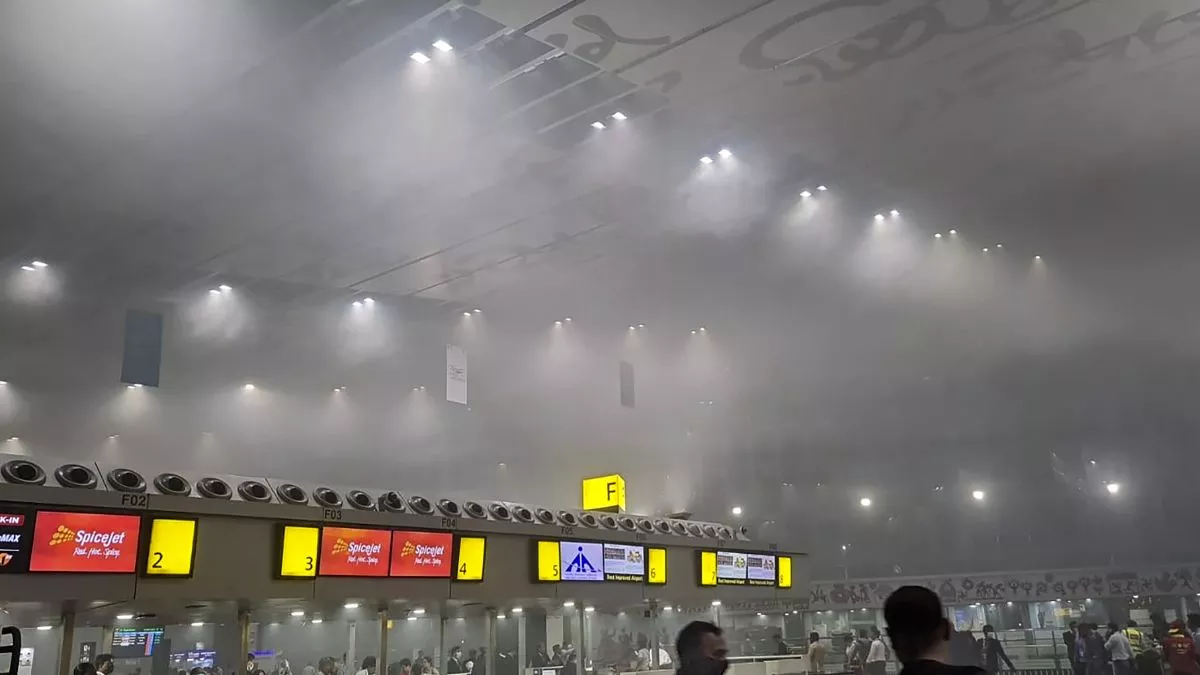 Fire at Kolkata Airport